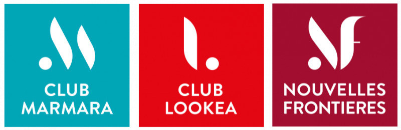 Logo Club Marmara, Club Lookéa et Circuits Nouvelles Frontières