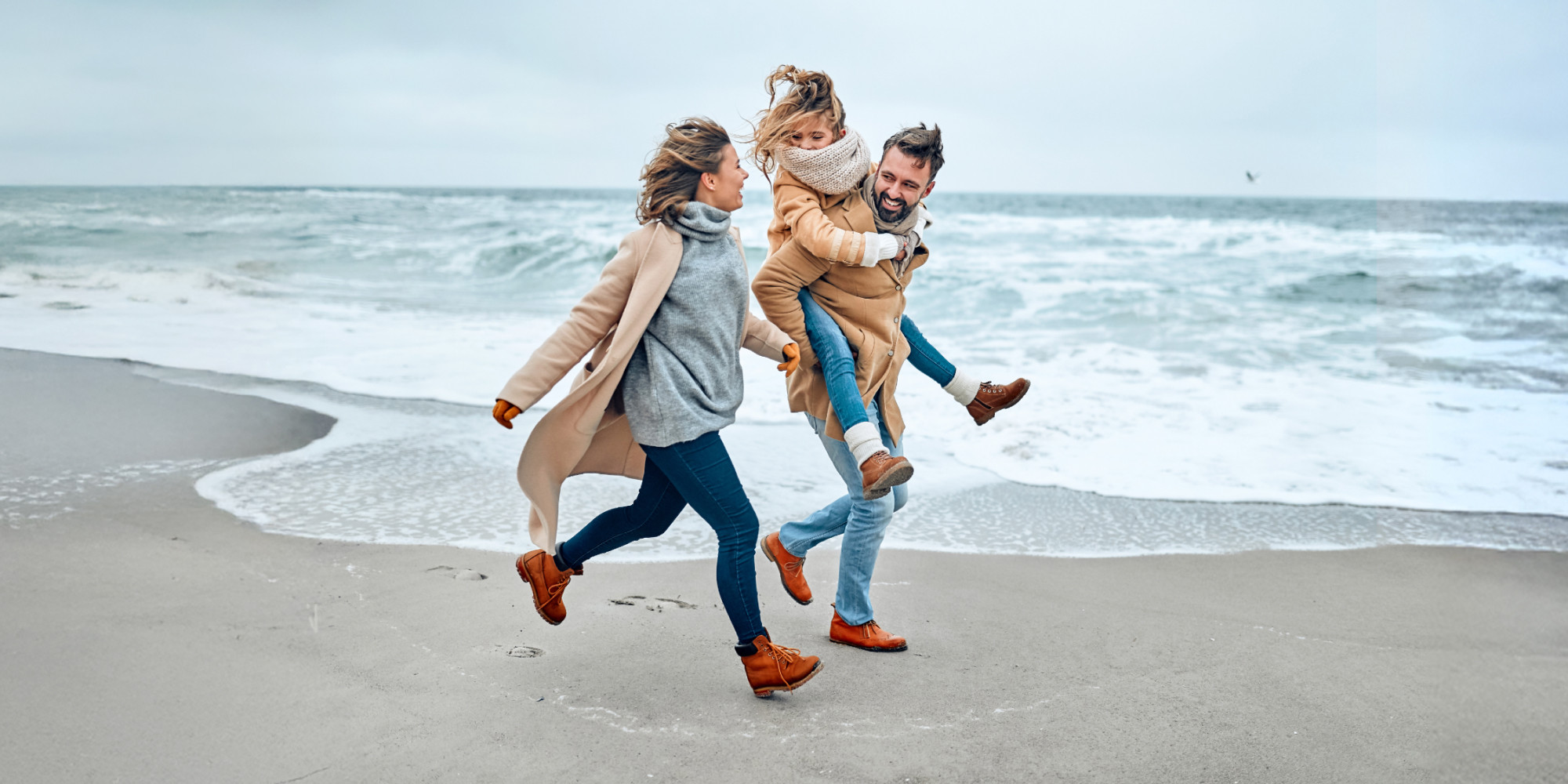 Vacances à la mer en hiver enseignant