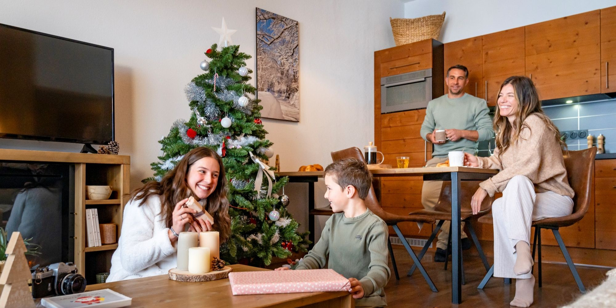 Noël et Nouvel An à la montagne enseignant