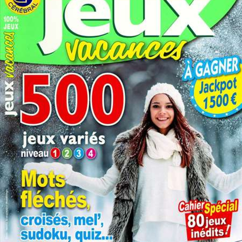 JEUX VACANCES SPECIAL 100 % JEUX 