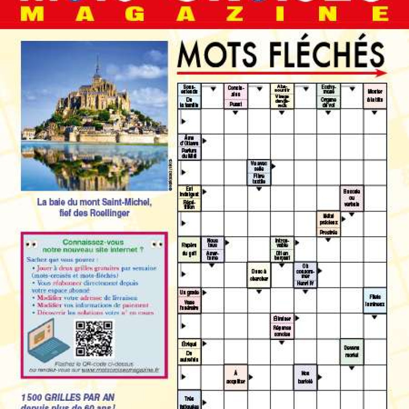 MOTS CROISES MAGAZINE - MOTS FLECHES 